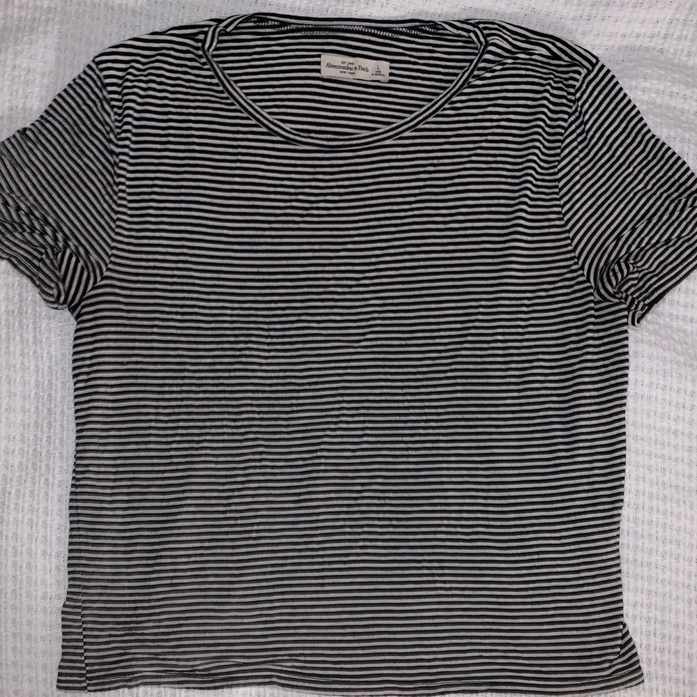 Horizontal, stripped, soft, cotton T-shirt